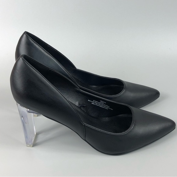 Marc NewYork By Andrew Marc Pointed Toe Clear Heels Size 11 - Picture 2 of 10